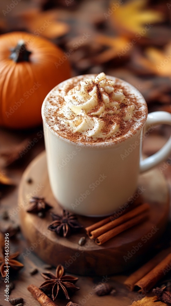 Cozy Pumpkin Spice Latte Autumn Vibes Cozy Pumpkin Spice Latte Autumn Vibes