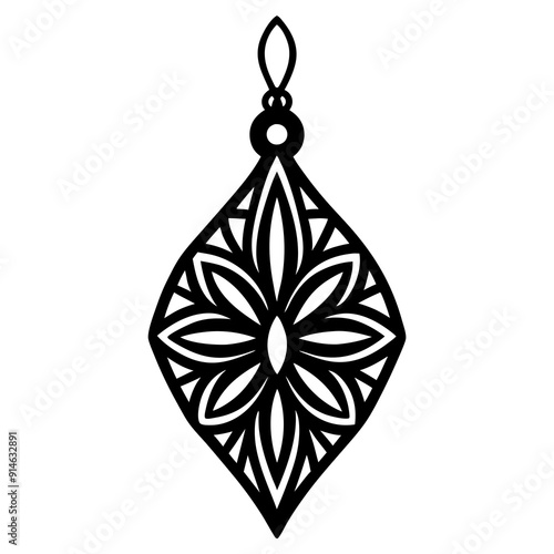 
Earring Laser Cut File, Earring SVG 


