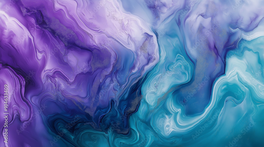 Wall Decorated With Ceramic Purple and Blue Tones Color Marble. Marble shapes for decoration. Blue and Purple Tones Color Marble Swirls and Agate Waves. Wall Decorated With Ceramic Purple and Blue Tones Color Marble. Marble shapes for decoration. Blue and Purple Tones Color Marble Swirls and Agate Waves.