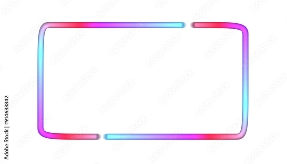 Laser rectangle frame, neon border. transparent Electric lights horizontal glow outline shape or glowing lines. Abstract background with space for your text. Png Laser rectangle frame, neon border. transparent Electric lights horizontal glow outline shape or glowing lines. Abstract background with space for your text. Png