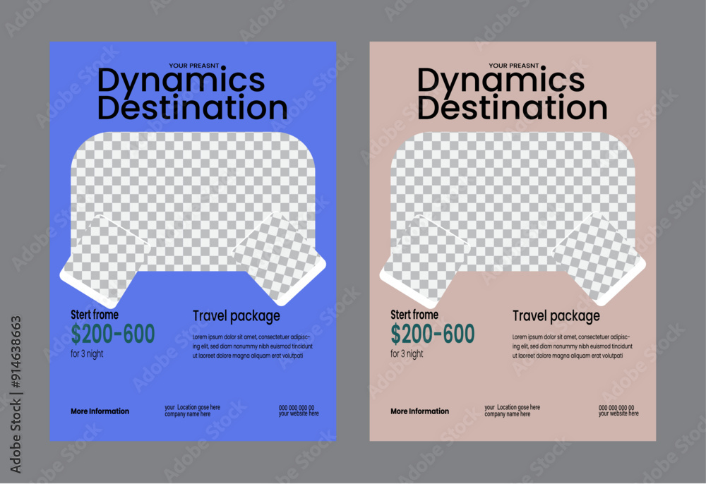 8flyer template design set Marketing, business proposal promotion ...