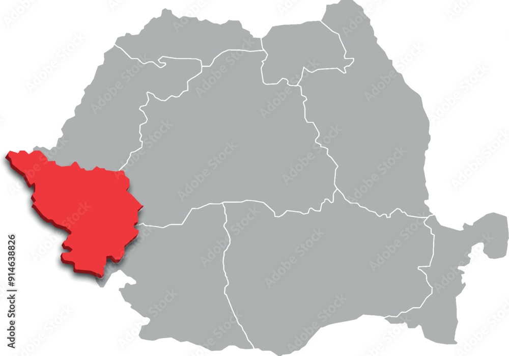 banat map ADMINISTRATIVE DIVISIONS of ROMANIA 3d isometric map banat map ADMINISTRATIVE DIVISIONS of ROMANIA 3d isometric map