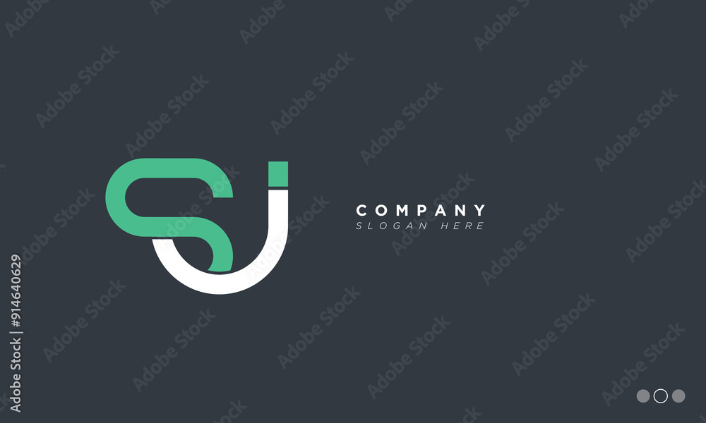 SJ Alphabet letters Initials Monogram logo SJ Alphabet letters Initials Monogram logo