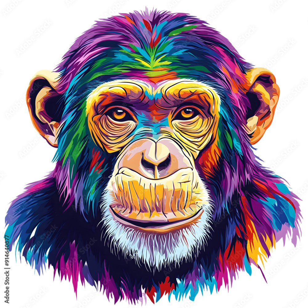 Chimpanzee (Pan troglodytes), transparent background Chimpanzee (Pan troglodytes), transparent background