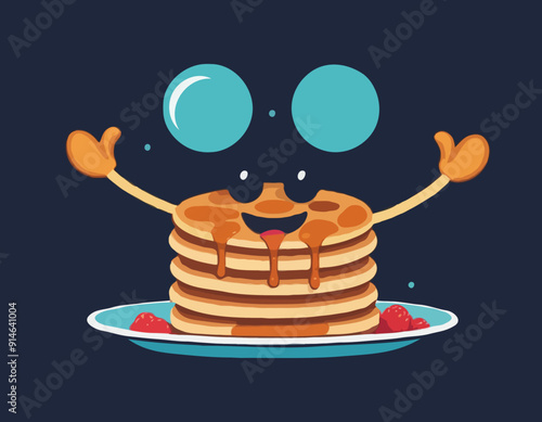 Groovy Pancake Character
