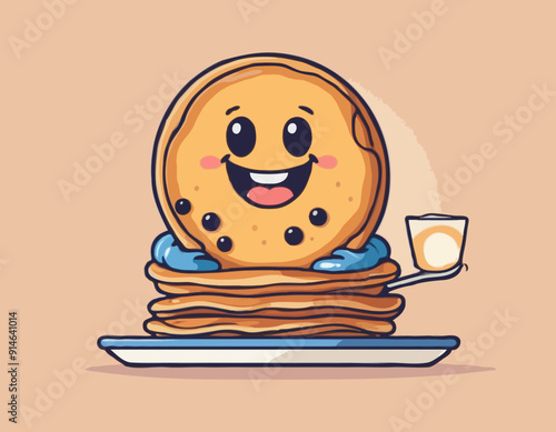 Groovy Pancake Character
