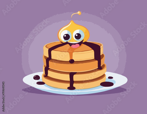 Groovy Pancake Character
