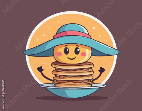 Groovy Pancake Character
