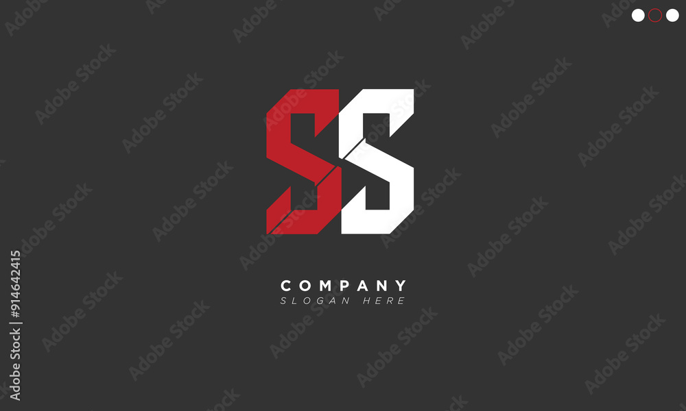 SS Alphabet letters Initials Monogram logo SS Alphabet letters Initials Monogram logo
