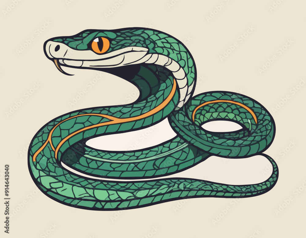 Snake doodle illustration Snake doodle illustration