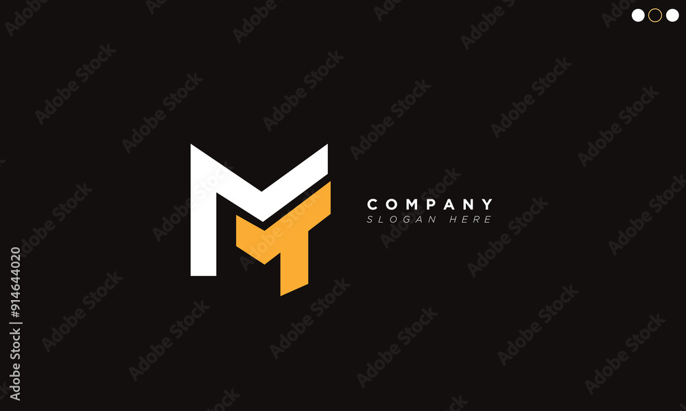 MT Alphabet letters Initials Monogram logo MT Alphabet letters Initials Monogram logo