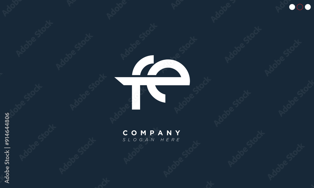 FE Alphabet letters Initials Monogram logo FE Alphabet letters Initials Monogram logo