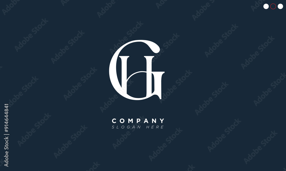 HG Alphabet letters Initials Monogram logo HG Alphabet letters Initials Monogram logo