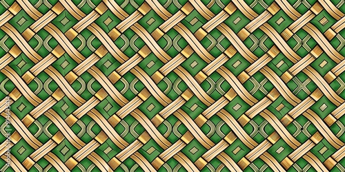 Wallpaper Mural Seamless celtic pattern with intricate interlocking knots , celtic, seamless, pattern, intricate, interlocking, knots Torontodigital.ca