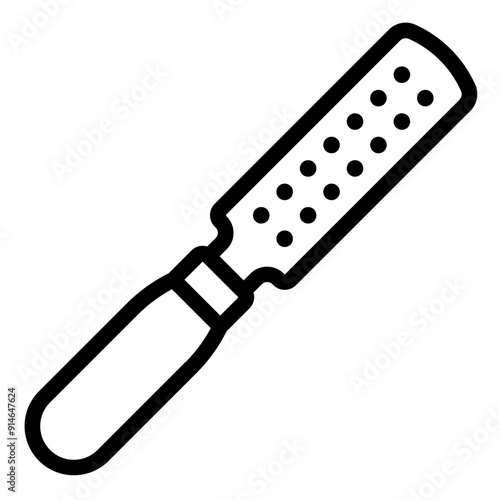 Rasp tool used by shoemakers for shaping and smoothing footwear.