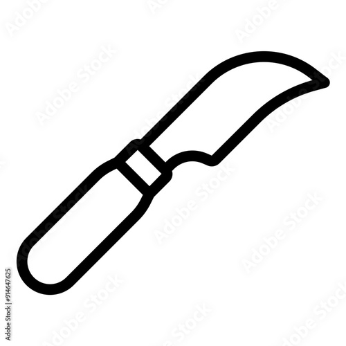 Knife tool used by shoemakers for cutting and shaping leather.