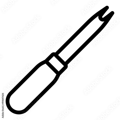 Nail puller tool used by shoemakers for removing nails from footwear.