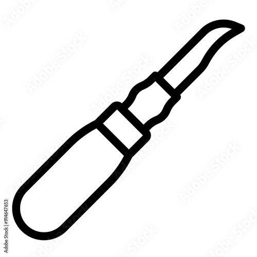 Clicking knife tool used by shoemakers for cutting leather.