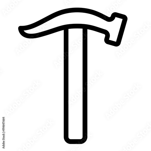 Hammer tool used by shoemakers for striking and driving nails.