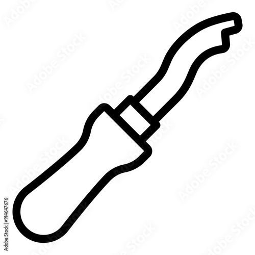 Welt knife tool used by shoemakers for cutting and shaping welts.