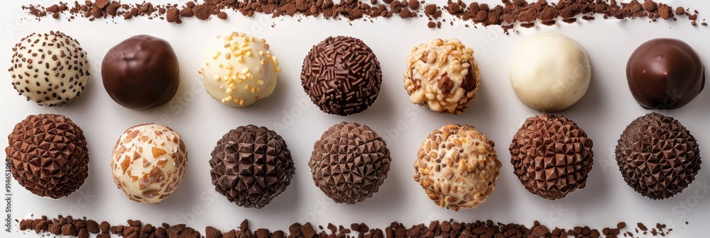 Assortment of Truffles in Product Photography Shot Assortment of Truffles in Product Photography Shot