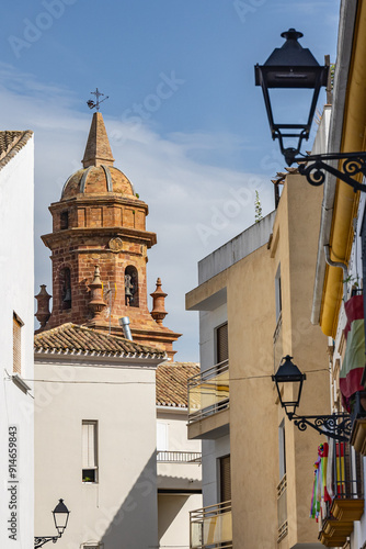 Bell tower of the San Miguel Church in Andujar. photo