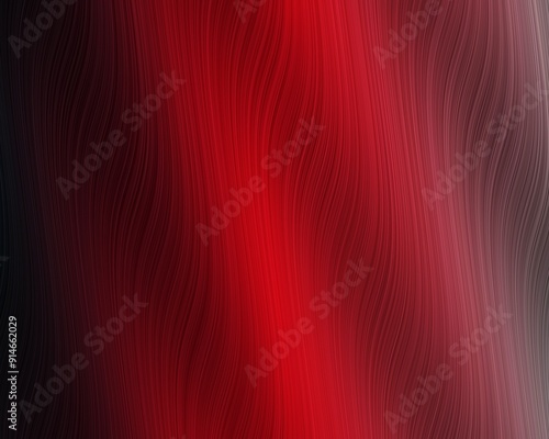 an abstract background with a gradient of black to red. It features a wavy pattern created by thin, vertical lines