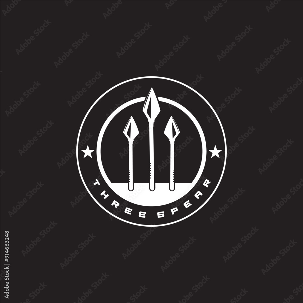 Spear logo icon vector illustration design.Head spear logo vintage illustration design vector Spear logo icon vector illustration design.Head spear logo vintage illustration design vector