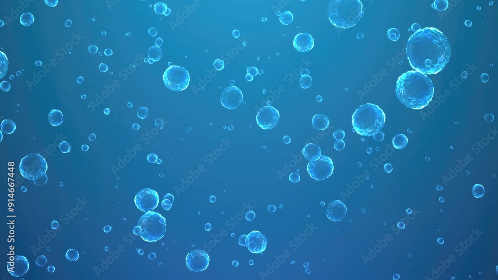 Bubbles Floating in Clear Blue Water Under Bright Sunlight During Midday Bubbles Floating in Clear Blue Water Under Bright Sunlight During Midday
