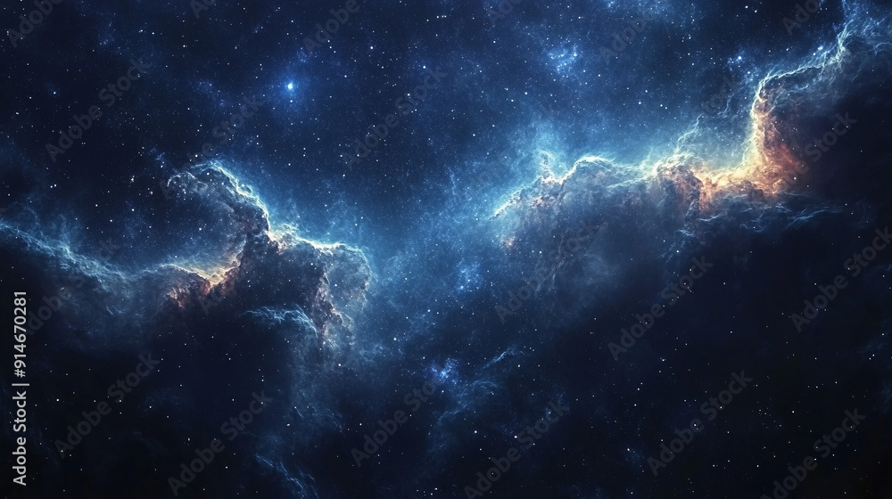 Expansive view of a starry night sky with glowing nebulae and shimmering galaxies in deep space
Expansive view of a starry night sky with glowing nebulae and shimmering galaxies in deep space