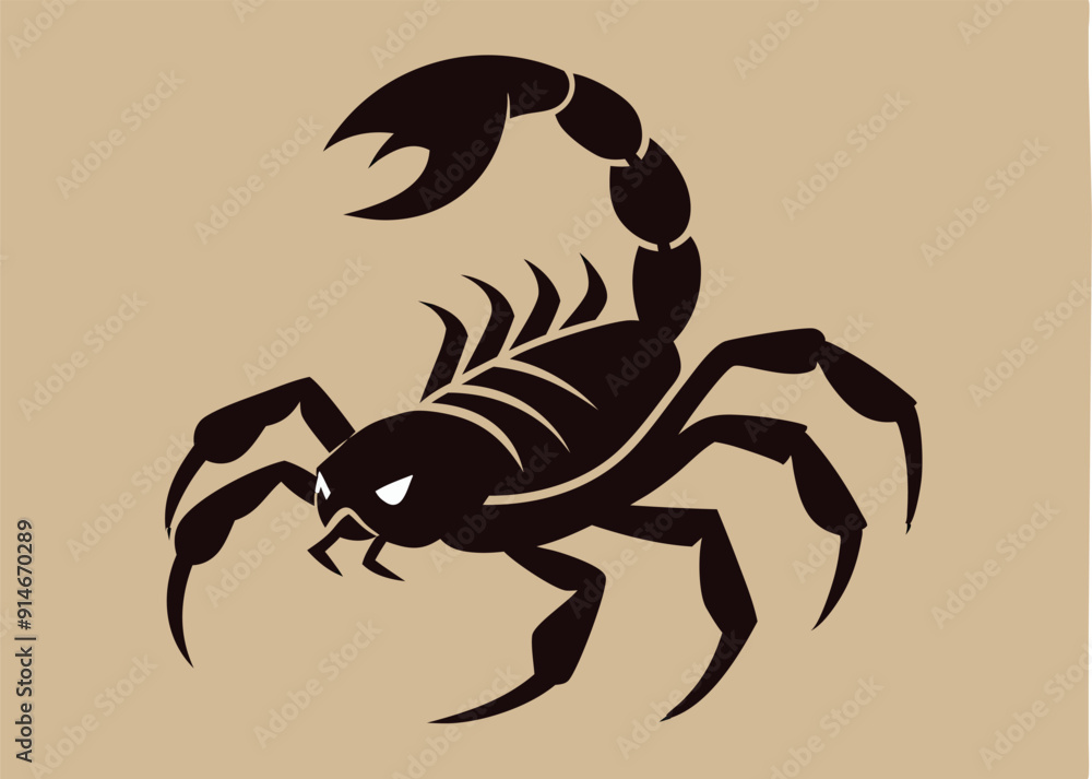 scorpion silhouette vector illustration white background scorpion silhouette vector illustration white background