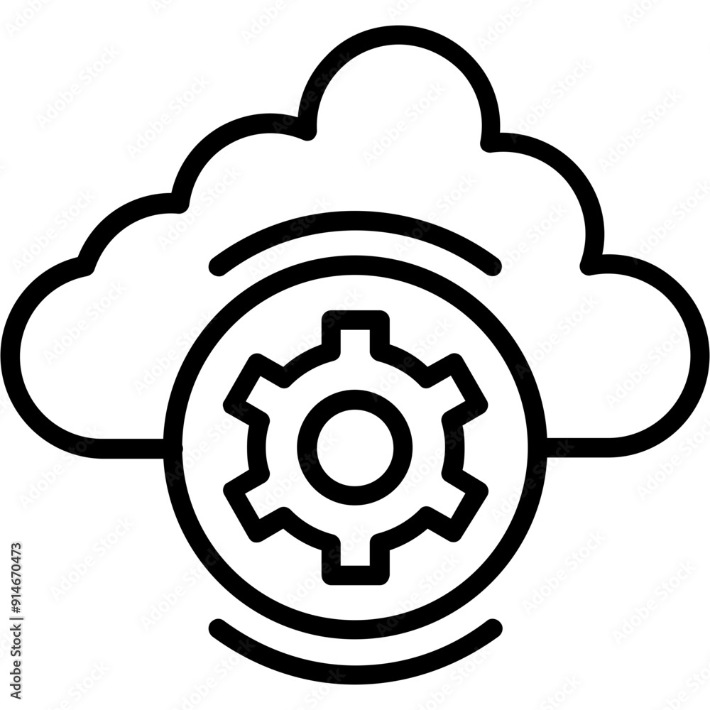 Cloud computing Icon Cloud computing Icon