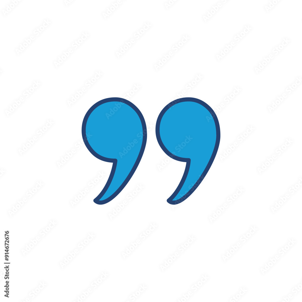 Quote icon vector. Quotation mark symbol. Quote icon vector. Quotation mark symbol.