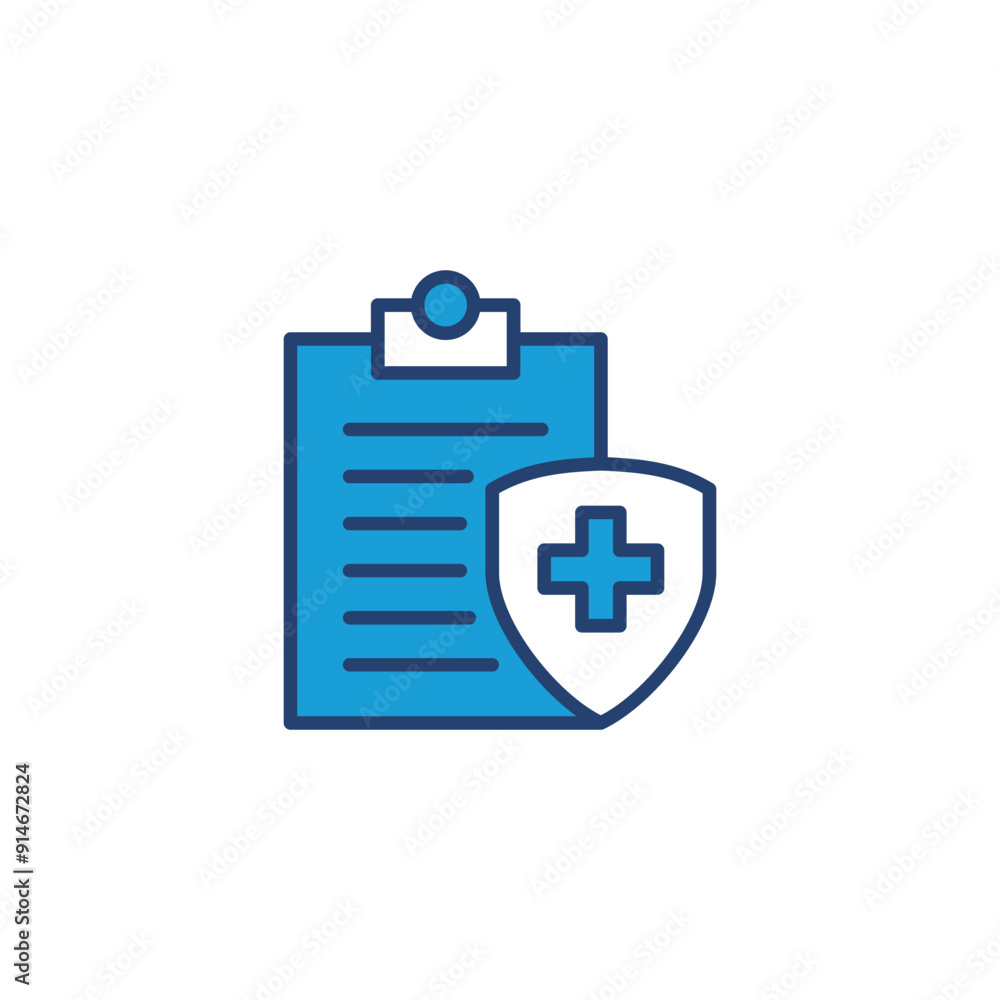 Medical insurance icon vector. health insurance icon Medical insurance icon vector. health insurance icon