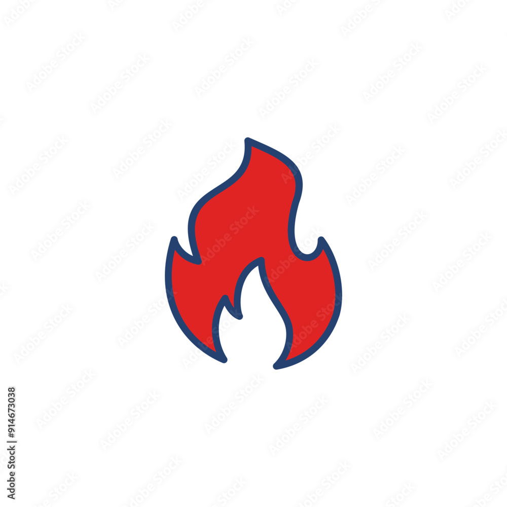 Fire icon vector. fire vector icon Fire icon vector. fire vector icon