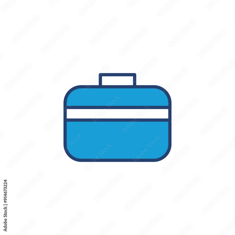 Briefcase icon vector. suitcase icon. luggage symbol. Briefcase icon vector. suitcase icon. luggage symbol.
