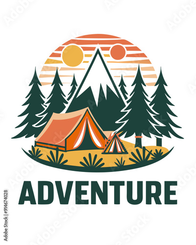 Adventure Typography Design for T-Shirt, Creative SVG Typography Design