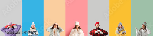 Collage of young people in ...