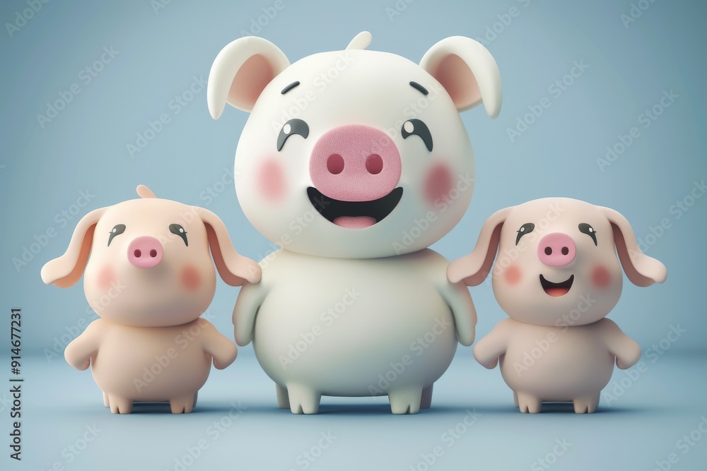 Single pink pig looking back a metaphor for reflecting on past financial decisions and future planning Single pink pig looking back a metaphor for reflecting on past financial decisions and future planning