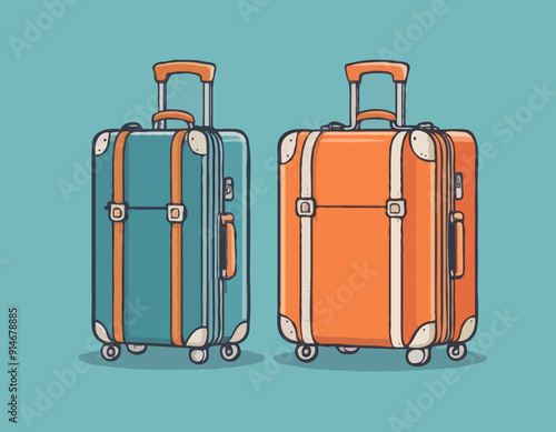 Cartoon luggage
