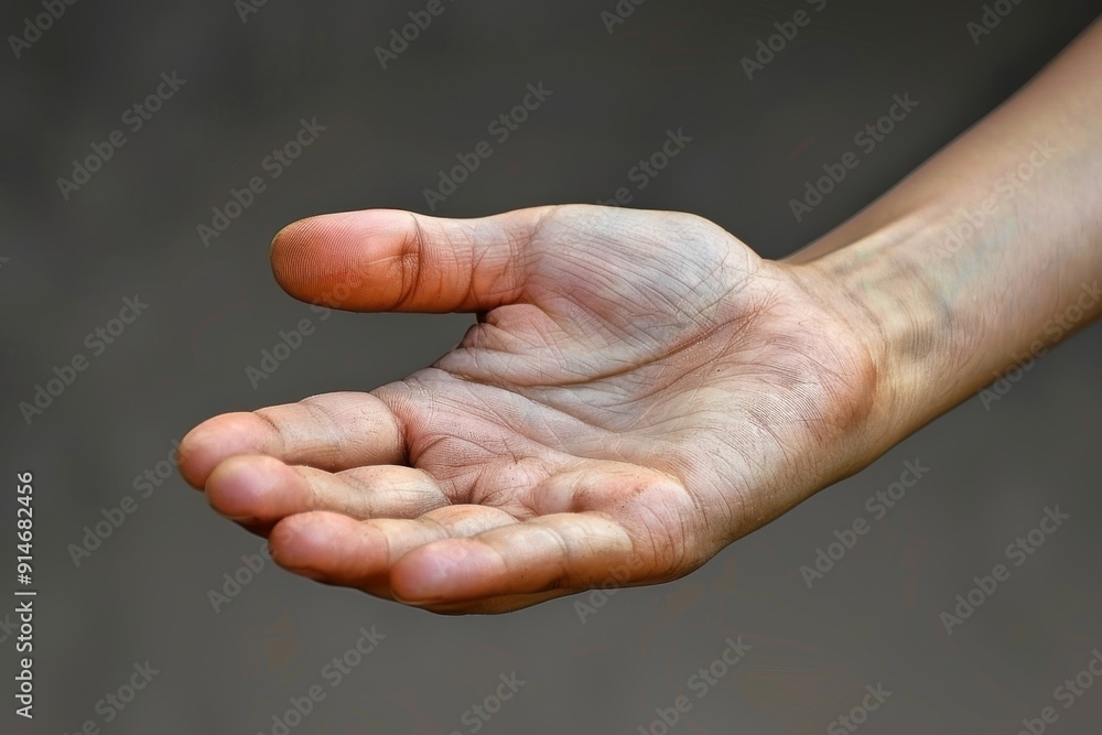 Fototapeta premium Rustic heart on a rough stone texture depicting enduring love that withstands the test of time