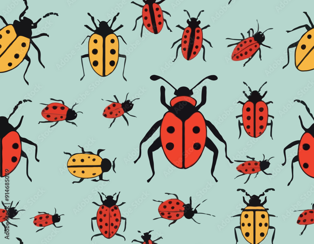 Bug cartoon element Bug cartoon element