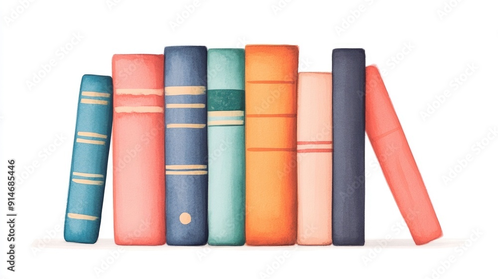 Charming watercolor depicting a whimsical back to school icon featuring a colorful and cheerful design with school supplies and academic elements isolated on a clean white background Charming watercolor depicting a whimsical back to school icon featuring a colorful and cheerful design with school supplies and academic elements isolated on a clean white background