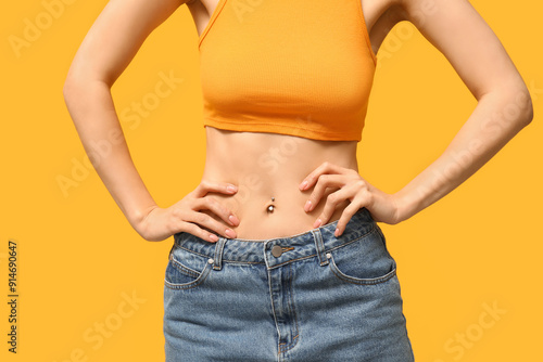 Beautiful young woman with ...