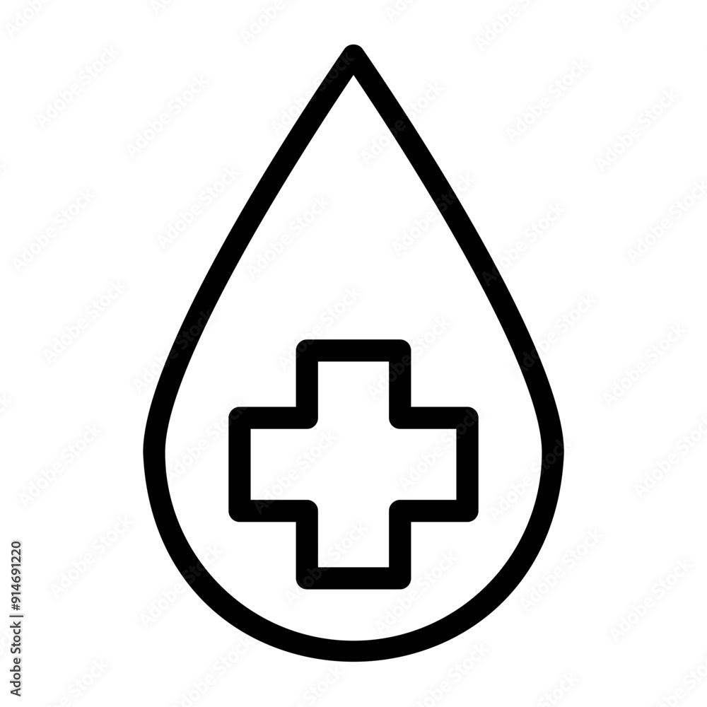 waterdrop Line Icon waterdrop Line Icon