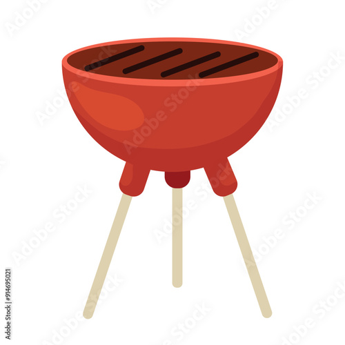 BBQ grill icon Vector