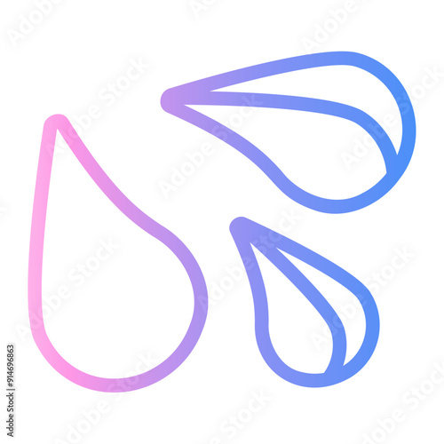 water Line Gradient Icon