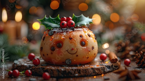 Christmas Pudding with a Smile photo