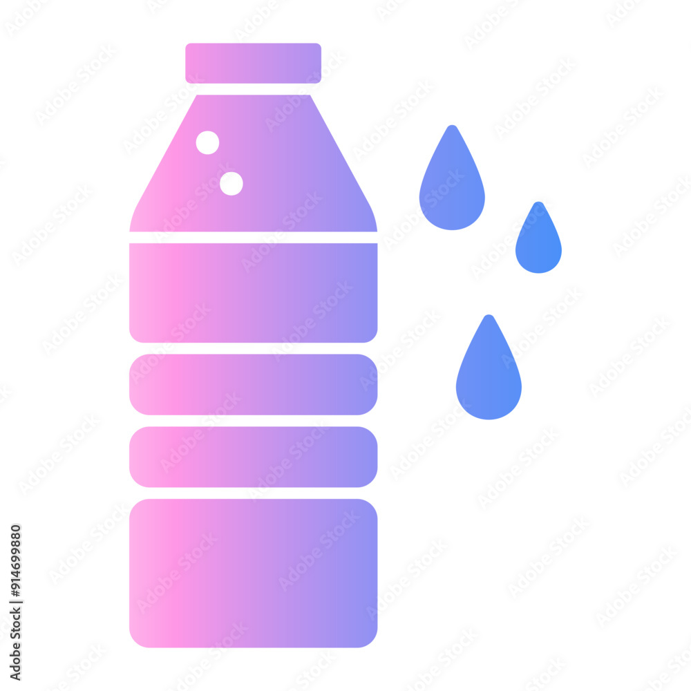 water bottle Gradient icon water bottle Gradient icon