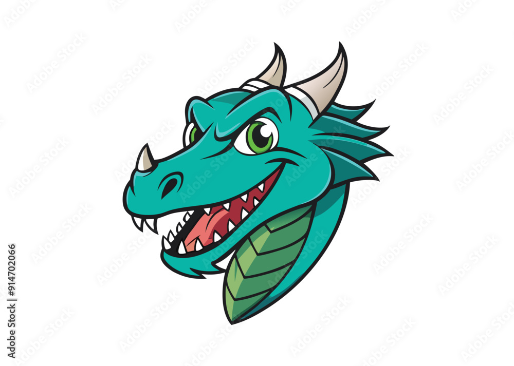 dragon head silhouette vector illustration dragon head silhouette vector illustration